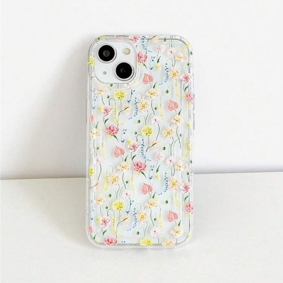 ⚠️Clearance iPhone 14/Pro/Pro Max Clear Floral Phone Case - Picture 3 of 5
